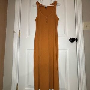 Women's Sleeveless Mini Dress - Orange